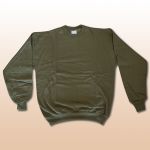 Baumwoll-Sweatshirt oliv